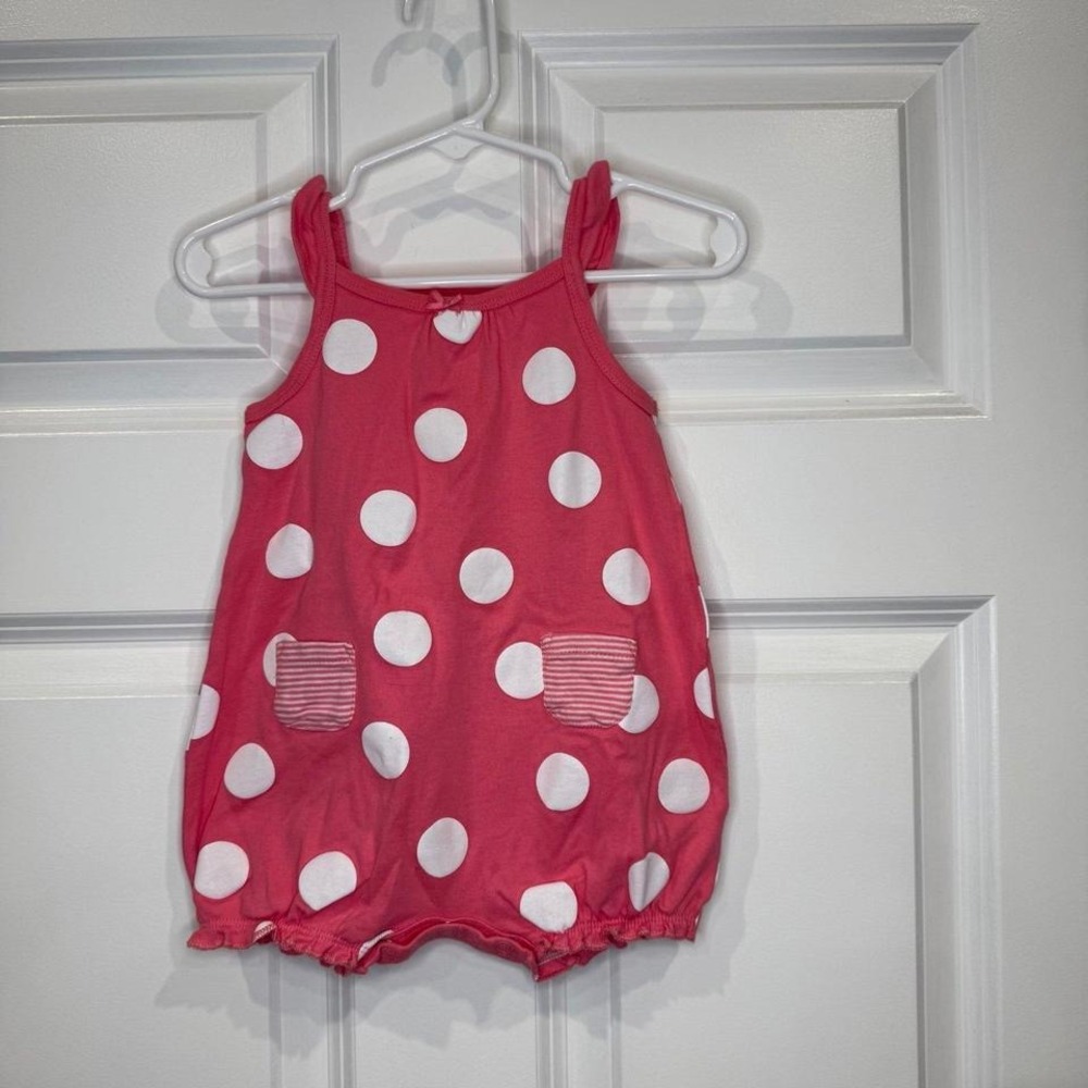 Carters Girls Crab‎ Romper Size 12 Months
